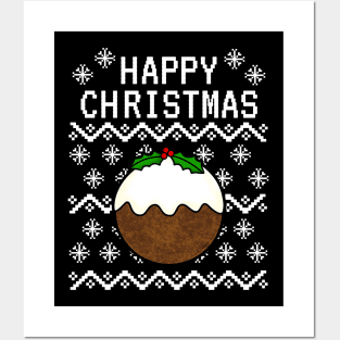 Xmas Pudding Ugly Christmas Posters and Art